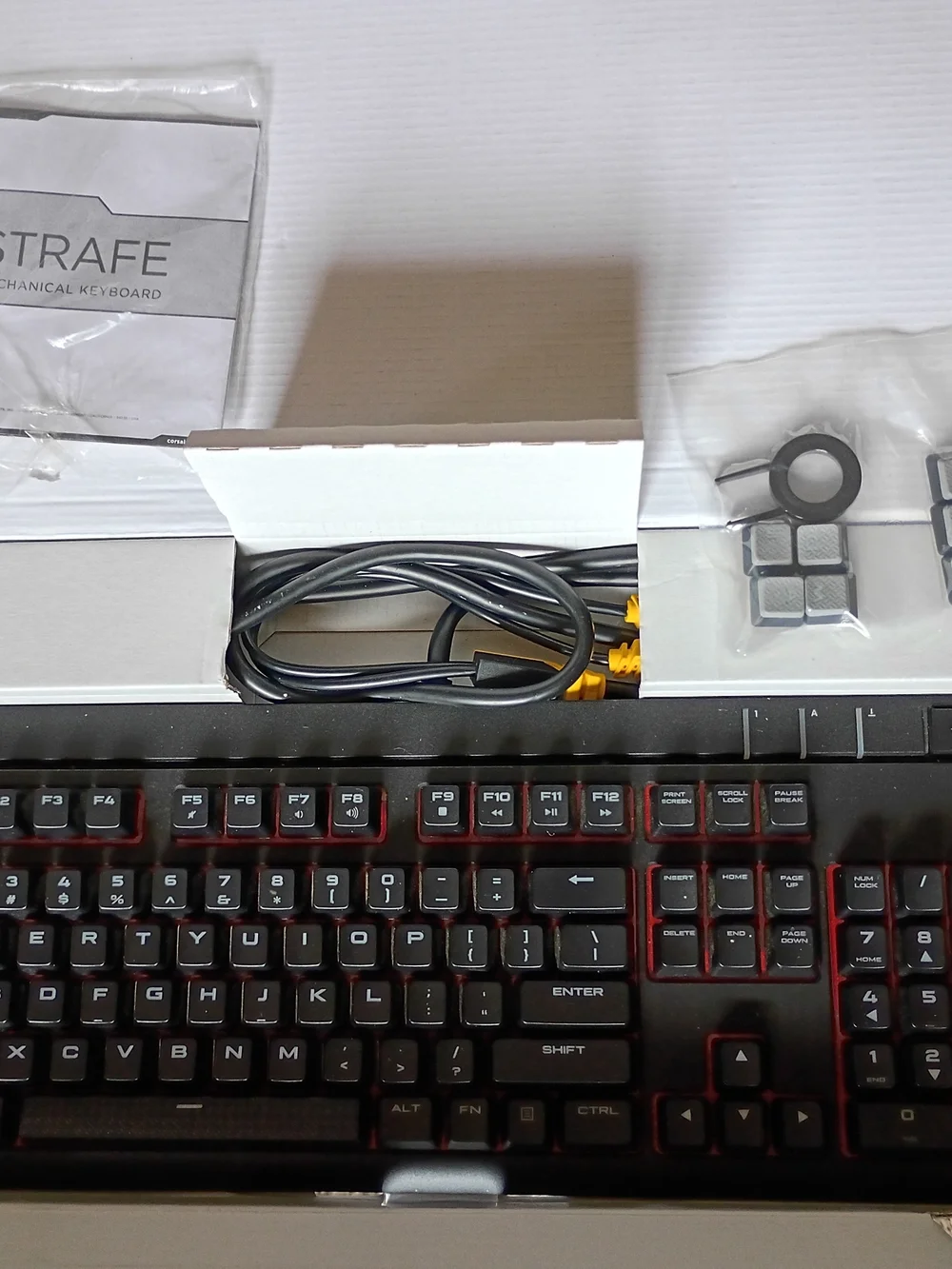 Corsair Strafe Mechanical Keyboard - Black with Red Lighting